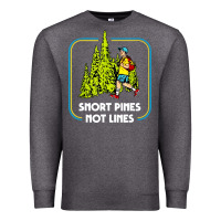 Charcoal Heather snort pines not lines funny boy going to school vintage Premium Sweatshirt - artisFamous