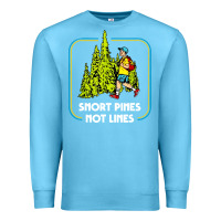 Ocean Blue snort pines not lines funny boy going to school vintage Premium Sweatshirt - artisFamous