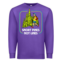 Purple snort pines not lines funny boy going to school vintage Premium Sweatshirt - artisFamous