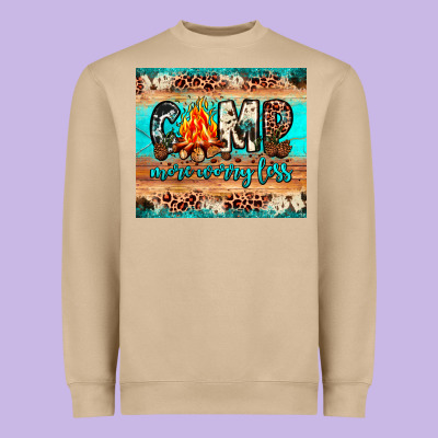 Camp More Worry Less Heavyweight Sweatshirt Designed By Jahusdesignshop
