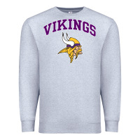 Heather Grey vikings style Premium Sweatshirt - artisFamous