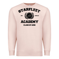 Pale Pink starfleet academy Premium Sweatshirt - artisFamous