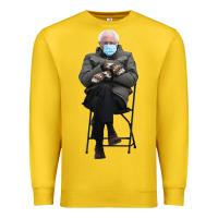 Bernie Sitting In The Cold With Mittens Meme Premium Sweatshirt | Teevron