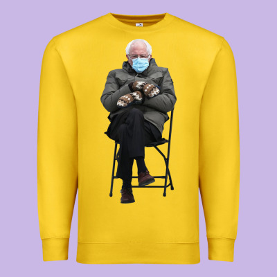 Bernie Sitting In The Cold With Mittens Meme Premium Sweatshirt Designed By Artisfamous