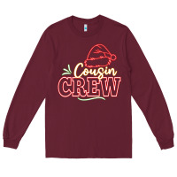 Burgundy cousin crew Long Sleeve Tee - CowhideDigitalArt