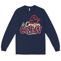 Navy cousin crew Long Sleeve Tee - CowhideDigitalArt