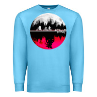 Ocean Blue stranger kids bikes Premium Sweatshirt - artisFamous