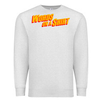Oatmeal Heather words on a shirt Premium Sweatshirt - artisFamous