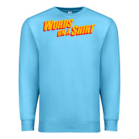 Ocean Blue words on a shirt Premium Sweatshirt - artisFamous