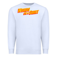 White words on a shirt Premium Sweatshirt - artisFamous