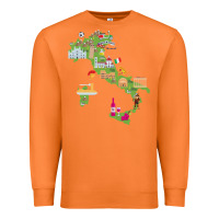 Carrot Italy map Premium Sweatshirt - artisFamous