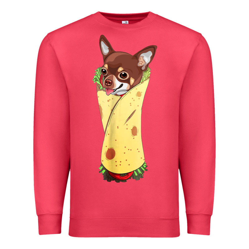 Funny Chihuahua Dog Burrito Food Tee Premium Sweatshirt by artisFamous | Teevron