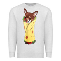Oatmeal Heather funny chihuahua dog burrito food tee Premium Sweatshirt - artisFamous