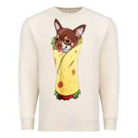 Sandshell funny chihuahua dog burrito food tee Premium Sweatshirt - artisFamous