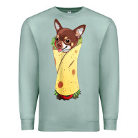 Seafoam funny chihuahua dog burrito food tee Premium Sweatshirt - artisFamous
