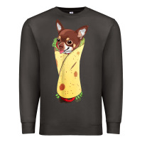 Smoke funny chihuahua dog burrito food tee Premium Sweatshirt - artisFamous