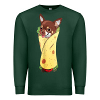 Sports Green funny chihuahua dog burrito food tee Premium Sweatshirt - artisFamous