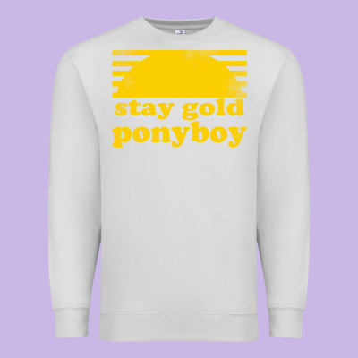 Stay Gold Ponyboy The Outsiders Movie Book Premium Sweatshirt Designed By Artisfamous