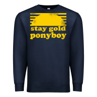 Navy stay gold ponyboy the outsiders movie book Premium Sweatshirt - artisFamous