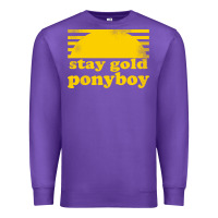 Purple stay gold ponyboy the outsiders movie book Premium Sweatshirt - artisFamous