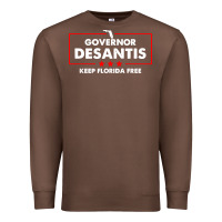 Chestnut desantis governor keep florida free Premium Sweatshirt - artisFamous