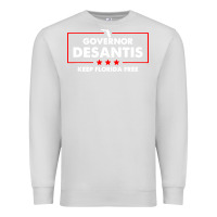 Dove Grey desantis governor keep florida free Premium Sweatshirt - artisFamous