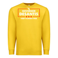Lemon desantis governor keep florida free Premium Sweatshirt - artisFamous