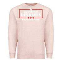 Pale Pink desantis governor keep florida free Premium Sweatshirt - artisFamous