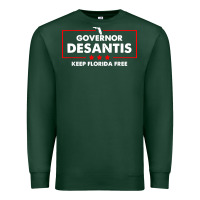 Sports Green desantis governor keep florida free Premium Sweatshirt - artisFamous