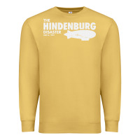 Antique Gold airship blimp dirigible   the hindenburg disaste Premium Sweatshirt - artisFamous