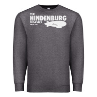 Charcoal Heather airship blimp dirigible   the hindenburg disaste Premium Sweatshirt - artisFamous