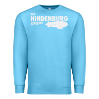 Ocean Blue airship blimp dirigible   the hindenburg disaste Premium Sweatshirt - artisFamous