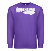 Purple airship blimp dirigible   the hindenburg disaste Premium Sweatshirt - artisFamous
