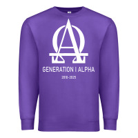 Purple generation alpha Premium Sweatshirt - artisFamous