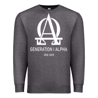 Charcoal Heather generation alpha Premium Sweatshirt - artisFamous