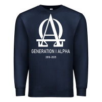Navy generation alpha Premium Sweatshirt - artisFamous