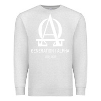 Oatmeal Heather generation alpha Premium Sweatshirt - artisFamous