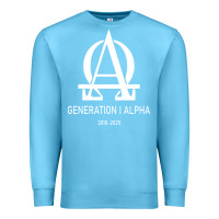 Ocean Blue generation alpha Premium Sweatshirt - artisFamous