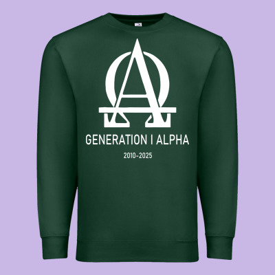 Generation Alpha Premium Sweatshirt Designed By Artisfamous
