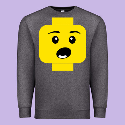 Surprised Expression Lego Head Premium Sweatshirt Designed By Artisfamous