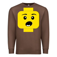 Chestnut surprised expression lego head Premium Sweatshirt - artisFamous