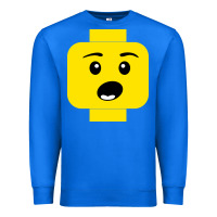 True Royal surprised expression lego head Premium Sweatshirt - artisFamous