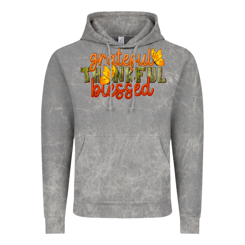Fall Grateful Thankful Blessed Vintage Hoodie by LillyAllenDesigns | Teevron