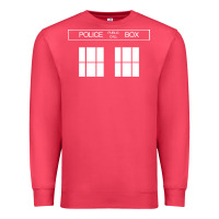 Cardinal the blue box t shirt doctor doc dalek bbc bow tie tv tenth eleventh wh Premium Sweatshirt - artisFamous
