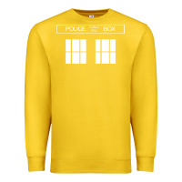 Lemon the blue box t shirt doctor doc dalek bbc bow tie tv tenth eleventh wh Premium Sweatshirt - artisFamous