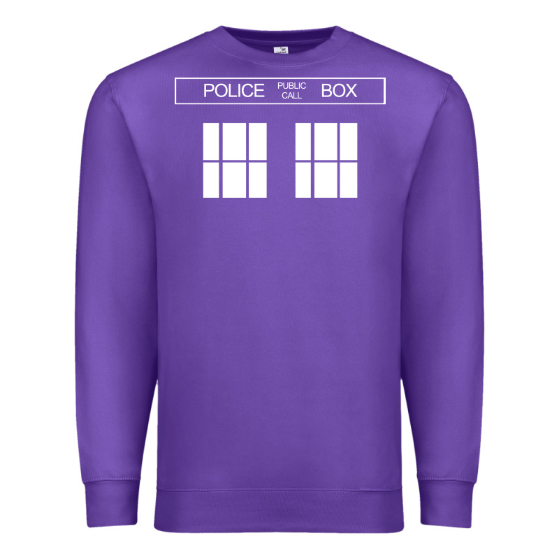 The Blue Box T Shirt Doctor Doc Dalek Bbc Bow Tie Tv Tenth Eleventh Wh Premium Sweatshirt by artisFamous | Teevron