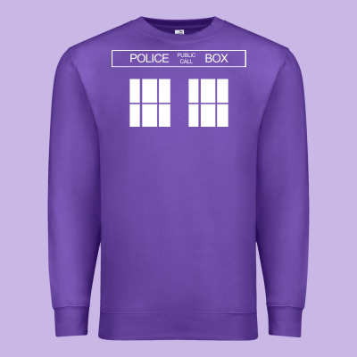The Blue Box T Shirt Doctor Doc Dalek Bbc Bow Tie Tv Tenth Eleventh Wh Premium Sweatshirt Designed By Artisfamous