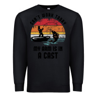 Black dad fishing Premium Sweatshirt - artisFamous
