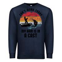 Navy dad fishing Premium Sweatshirt - artisFamous