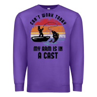 Purple dad fishing Premium Sweatshirt - artisFamous
